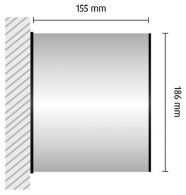 HF106/BL nástenná výstrčka 155x186mm HiTech /186