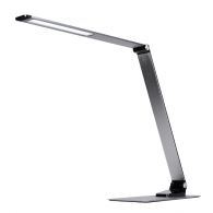 WO51S Led stolová lampa stmievateľná 11W, brúsený hliník
