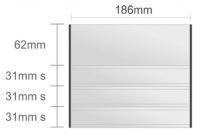 Ac123/BL nástenná tabuľa 186x155mm Alliance Classic /62+31s+31s+31s