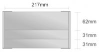 Dc109/BL nástenná tabuľa 217x124 mm design Classic