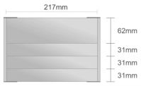 Dc121/BL nástenná tabuľa 217x155 mm design Classic