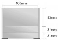 Dc126/BL nástenná tabuľa 186x155 mm design Classic
