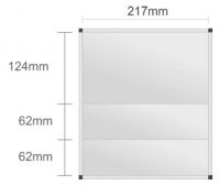 Wc201/BL nástenná tabuľa 217x248mm Design Classic+ /124+62+62