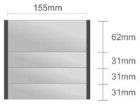 Ds119/BL nástenná tabuľa 155x155 mm design Economy