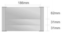 Dt108/BL nástenná tabuľa 186x124 mm Design Triangle