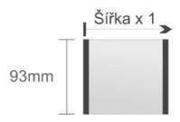 Emp109/BL výstrčková bezpečnostná tabuľa 93x93mm DeSign