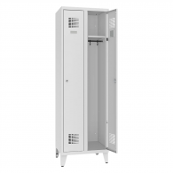 SUM321 kovová šatňová skriňa dvojdielna s nožičkam