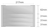 Dr121/S nástenná tabuľa 217x155 mm Design Radius