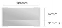 Dc105/BL nástenná tabuľa 186x93 mm design Classic