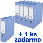 Zakladače Esselte Solea 7,5cm modré 4+1 zadarmo