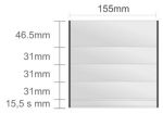 Ac209/BL násten.tabuľa 155x155mm Alliance Classic /46,5+ (3x31)+15,5s