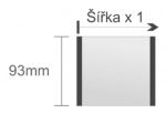 Emp109/BL výstrčková bezpečnostná tabuľa 93x93mm DeSign