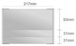 Dc128/BL nástenná tabuľa 155x155 mm design Classic