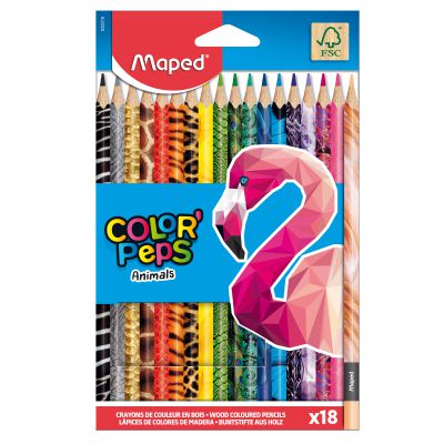 Farebné ceruzky Maped Color Peps Animals 18ks