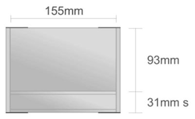 Dc116/BL nástenná tabuľa 155x124 mm design Classic