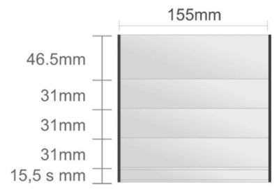 Ac209/BL násten.tabuľa 155x155mm Alliance Classic /46,5+ (3x31)+15,5s