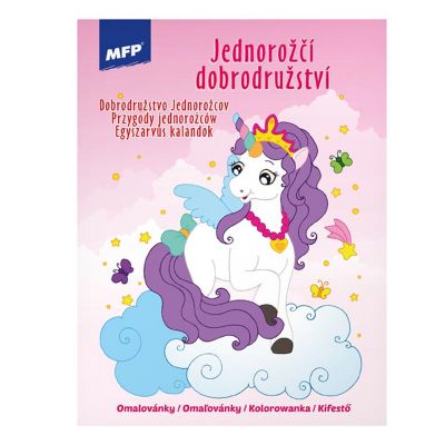 Omaľovánky A4 Jednorožci dobrodružstvá MFP 5301112