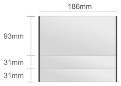 Ac126/BL nástenná tabuľa 186x155mm Alliance Classic /93+31+31