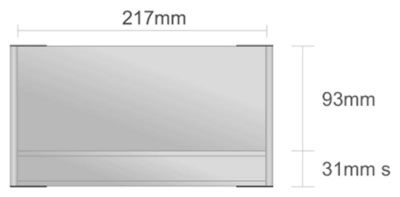 Dc118/BL nástenná tabuľa 217x124 mm design Classic